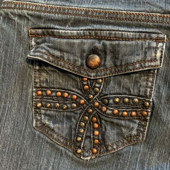 CODE BLEU -Brigitte style  STUDDED POCKET‎ jeans- size 12 - Picture 10 of 16